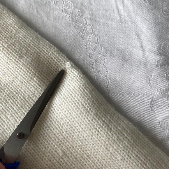 Introspect Womens Cream Open Knit Long Sleeve Cardigan Sweater Open Front Medium - Picture 11 of 13